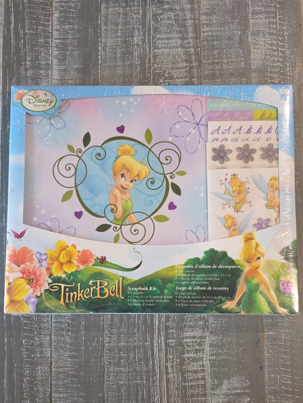 Disney Fairies Tinker Bell Scrapbook Kit, 122 Pieces, Photo Crafting, Tink Fawn